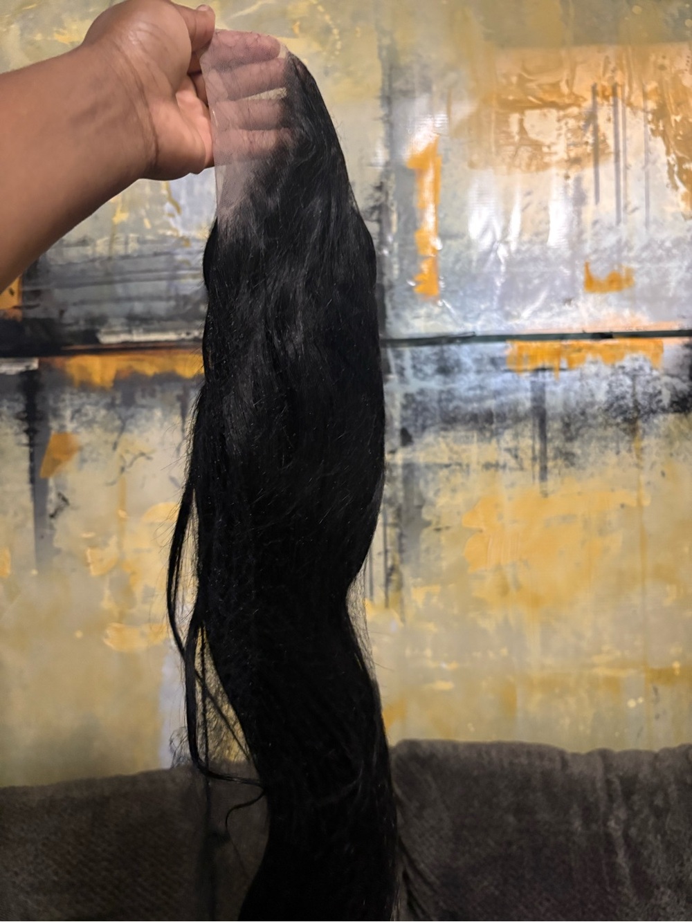 Natural Black Lace Closure for Seamless Hairlines